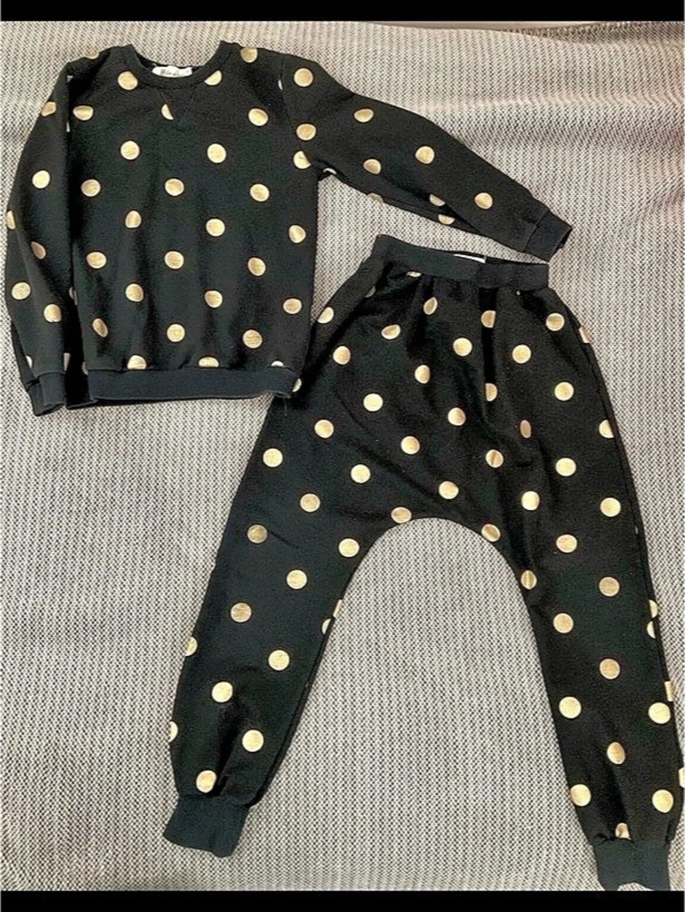 Doe a Dear Kids Polka Dot Two-Piece Set